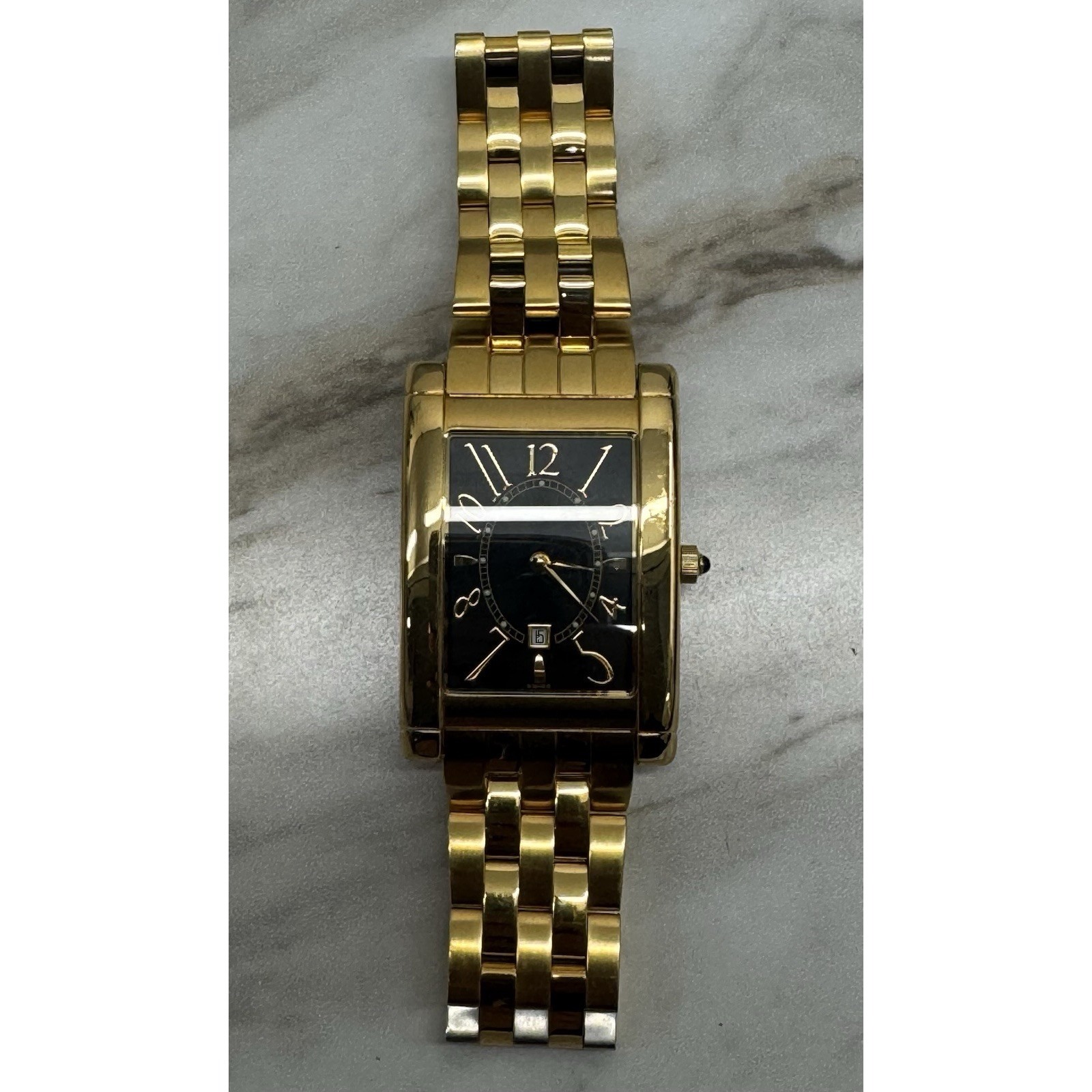 Tourneau Gold Tone Vintage Swiss Watch